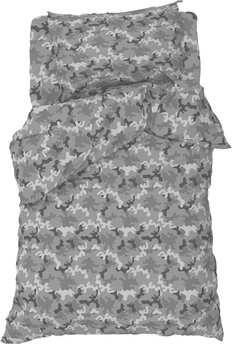 1.5-спальный комплект постельного белья Этель Military gray 7582935