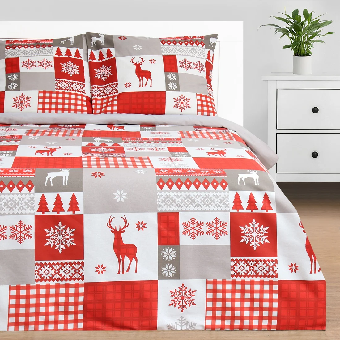 1.5-спальный комплект постельного белья Этель New Year's Patchwork 1.5сп 9823655