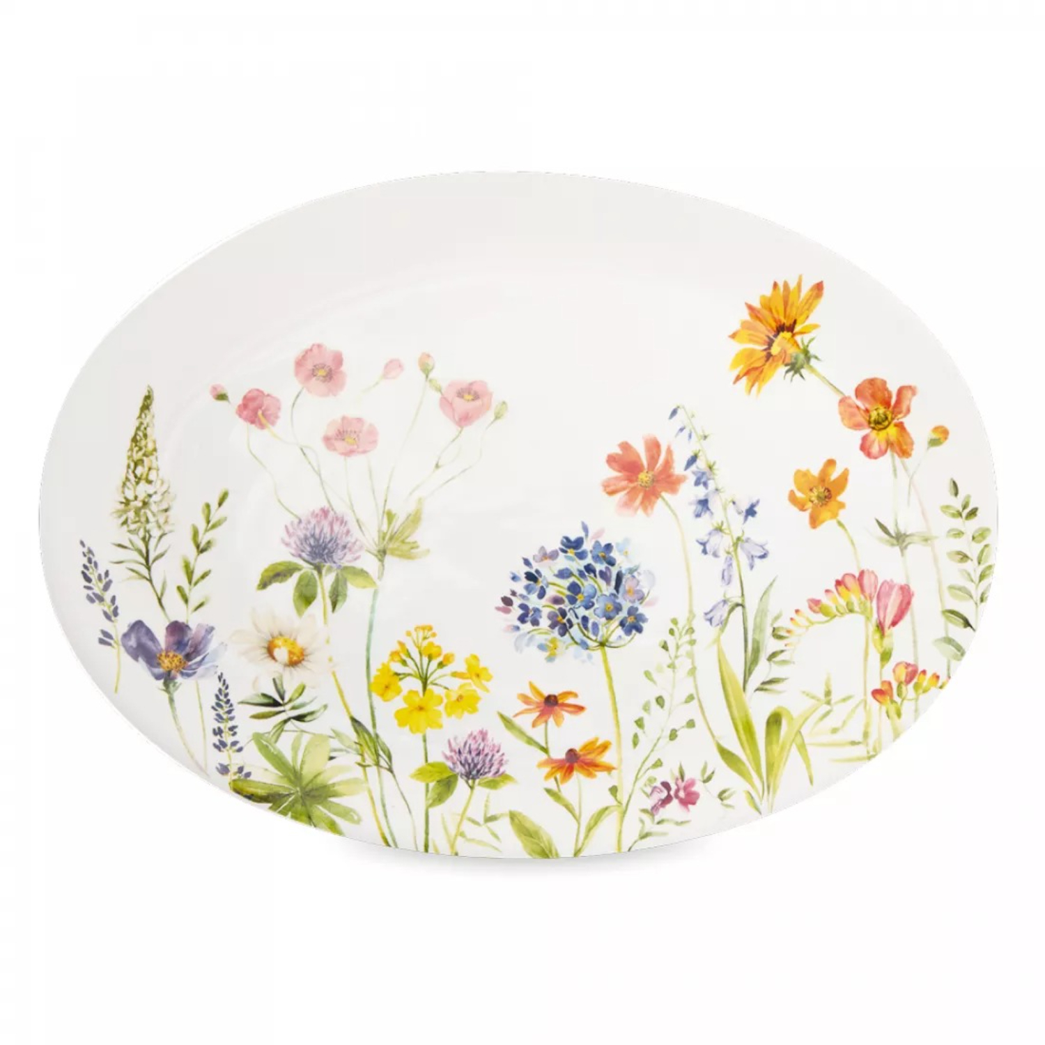 Блюдо Decor de table овальное Полевые цветы 39,7х29 см