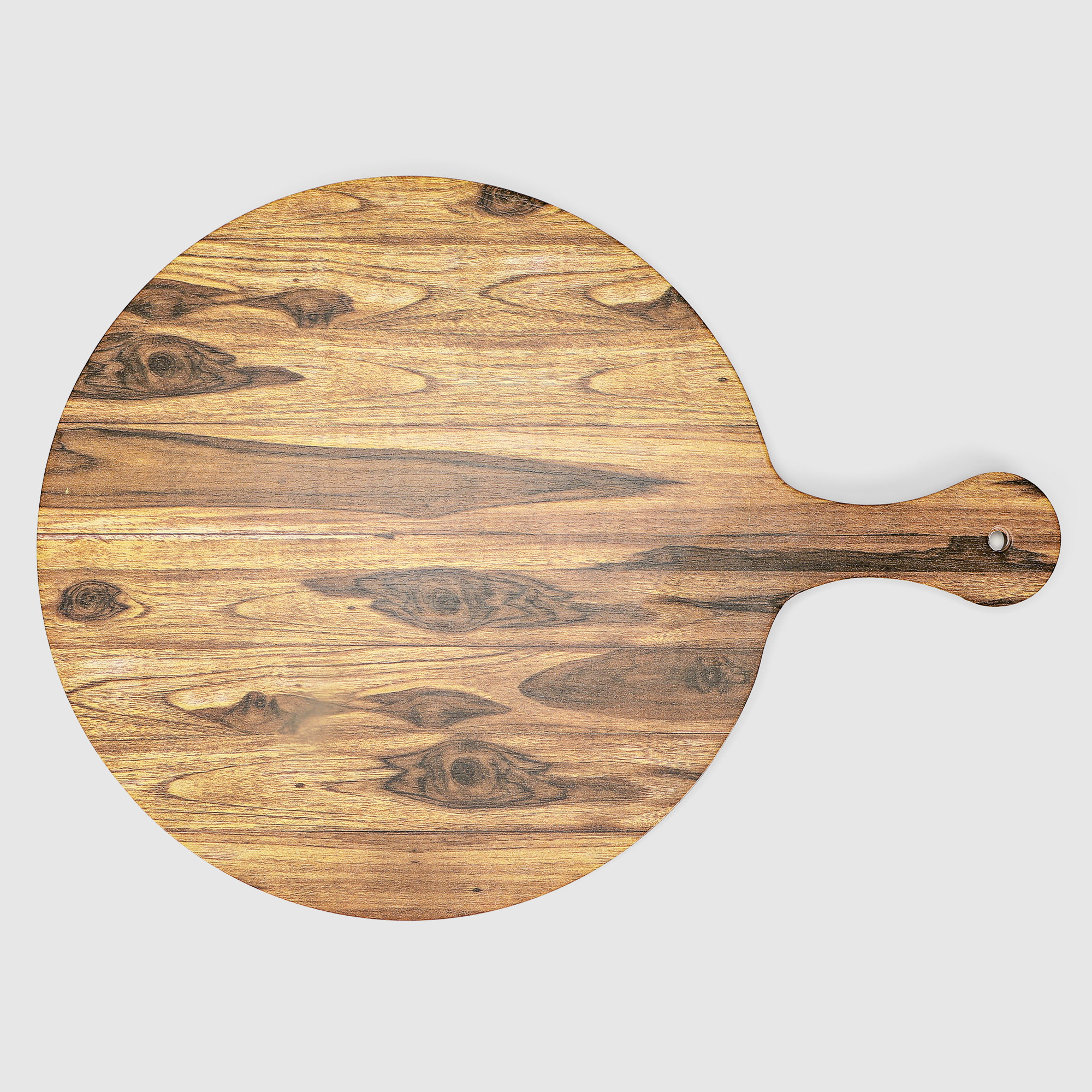Блюдо-доска Kulsan Wood круглая с ручкой 35х48 см
