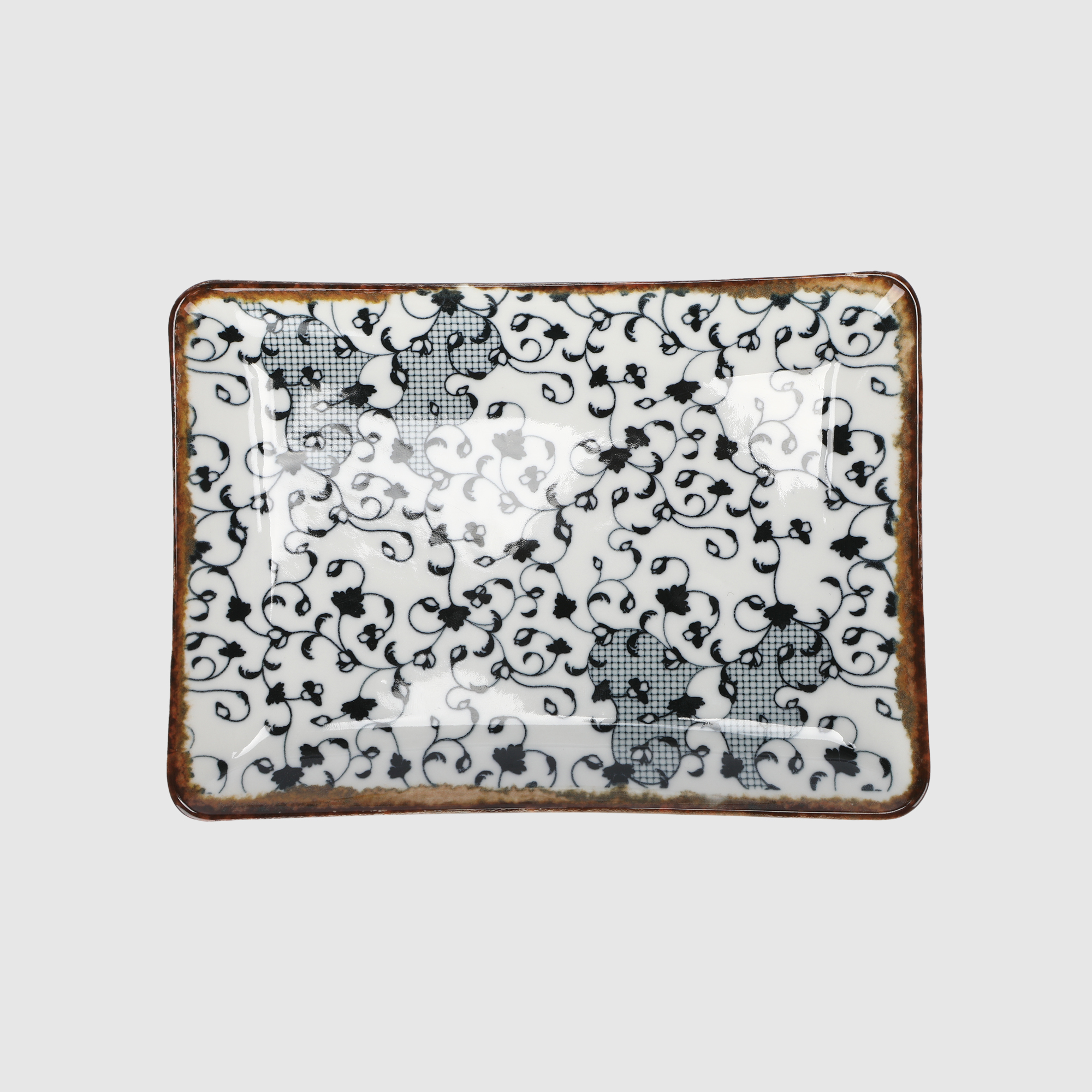 Блюдо прямоугольное Kutahya porselen Amber 18x13 см