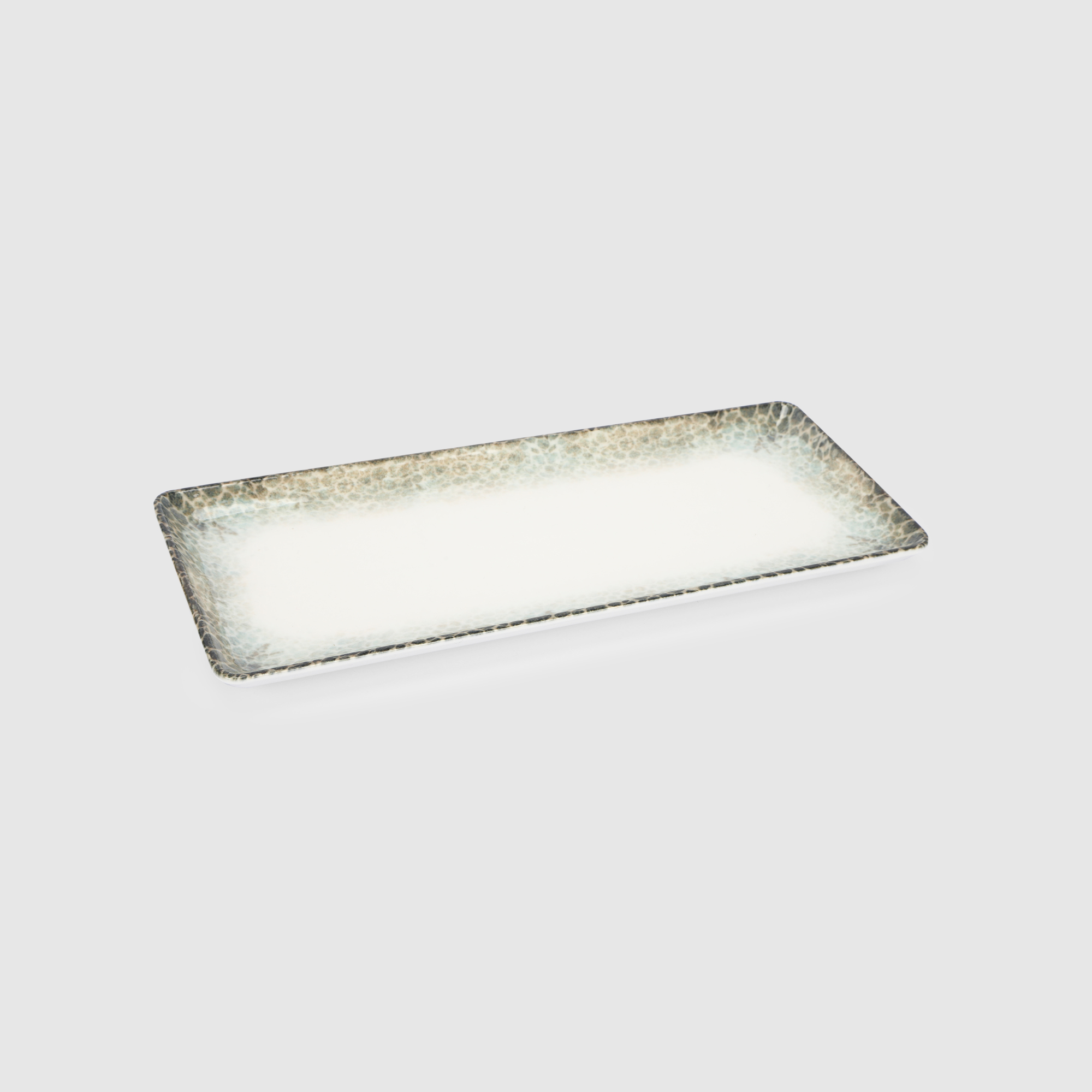 Блюдо прямоугольное Kutahya porselen Rust green 35x15 см