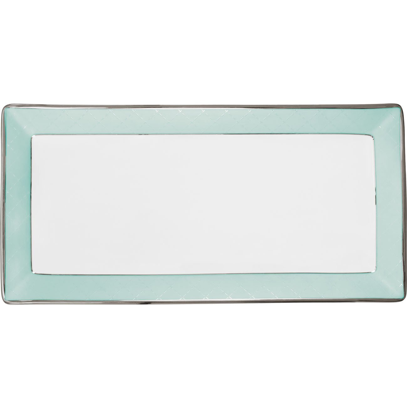 Блюдо прямоугольное Porcel Ethereal Blue 40х19 см