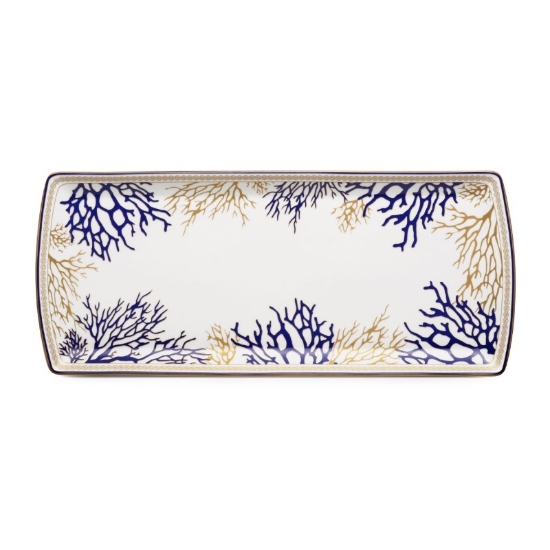 Блюдо прямоугольное Pozzi Milano 1876 Corallo 35х15 см