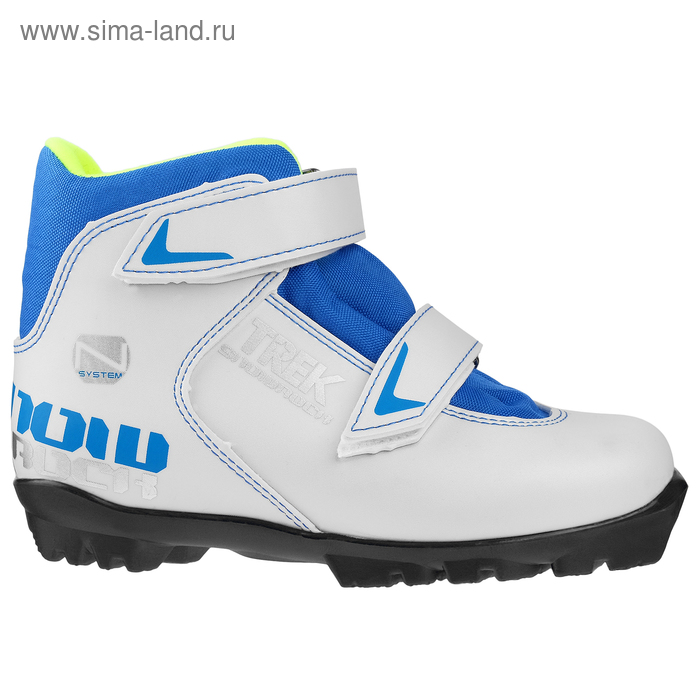 Ботинки лыжные TREK Snowrock, NNN, р. 35, искусственная кожа, белые