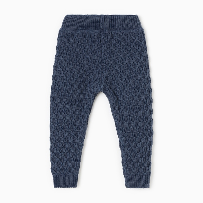 Брюки детские вязаные MINAKU: Knitwear collection, рост 68-74 см, синие