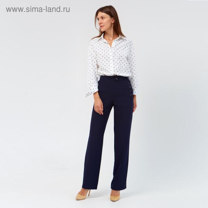 Брюки женские MINAKU Balmain, тёмно-синие, размер 42