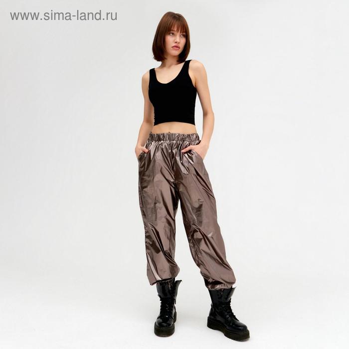 Брюки женские MINAKU: Trend zone, медные, размер 40 (рост 158 см)