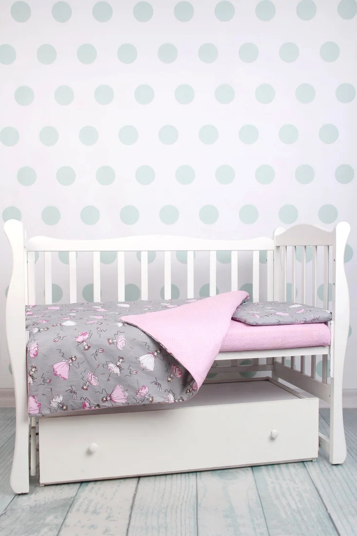 Детский комплект постельного белья Amarobaby Baby Boom КПБ-3 Мечта (серый)