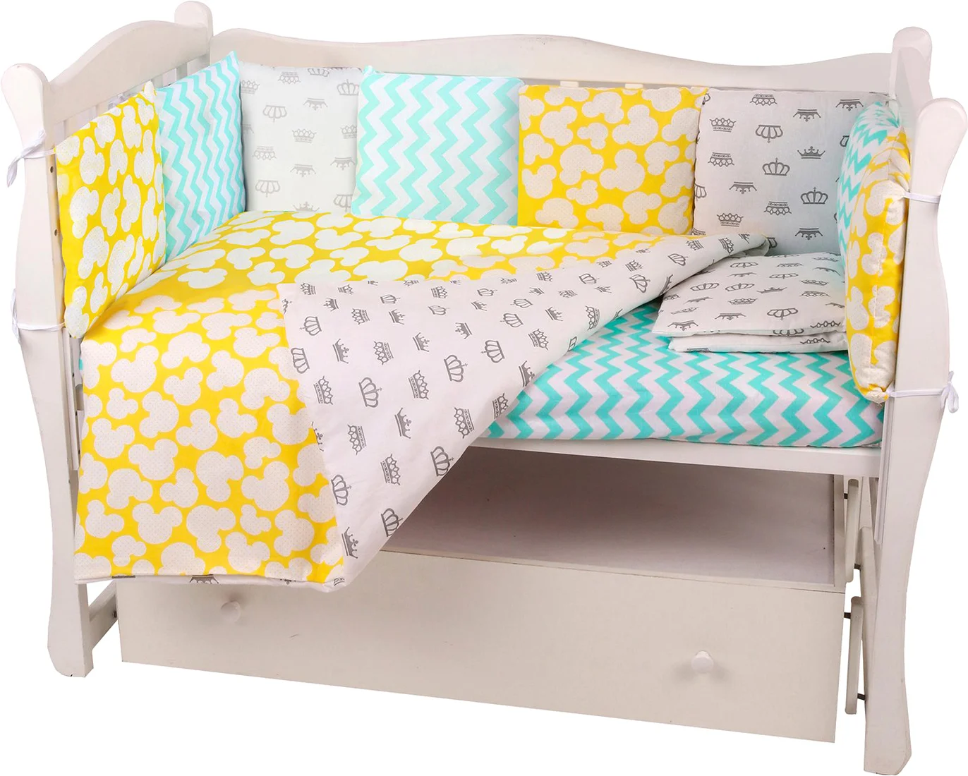 Детский комплект постельного белья Amarobaby Happy Baby (15 предметов)