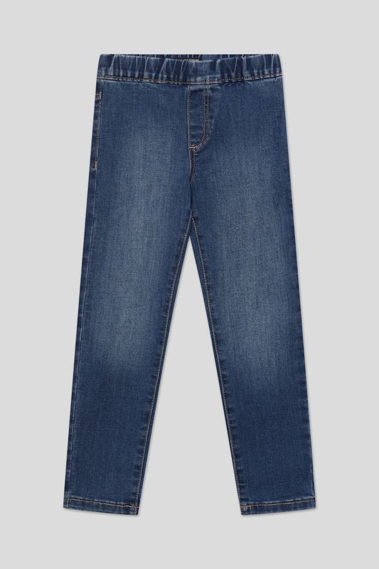 Джеггинсы на эластичном поясе с эффектом потертости Republic of Denim