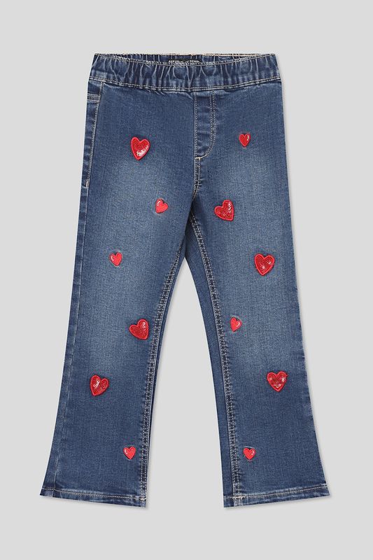 Джеггинсы на эластичном поясе с сердечками Republic of Denim