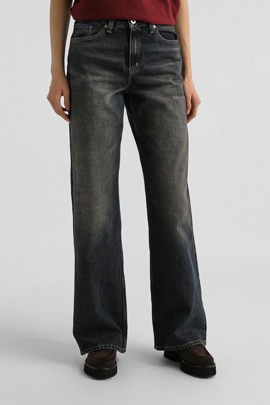 Джинсы хлопковые расклешенные Karl Lagerfeld Jeans