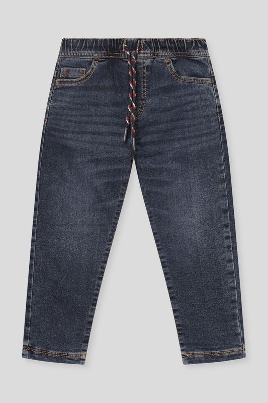 Джинсы на эластичном поясе с эффектом потертости Republic of Denim