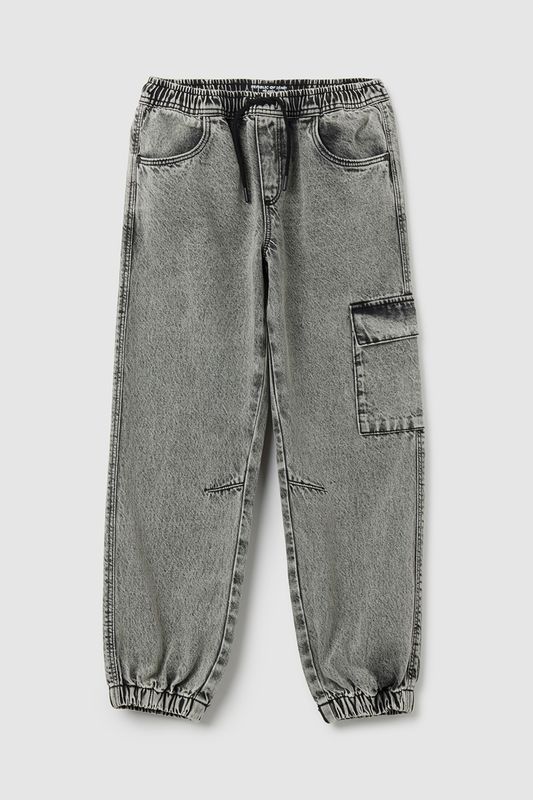 Джинсы на эластичном поясе с карманом Republic of Denim