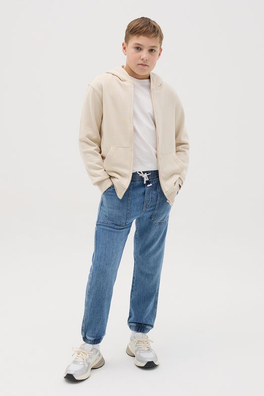 Джинсы на кулиске с карманами Republic of Denim