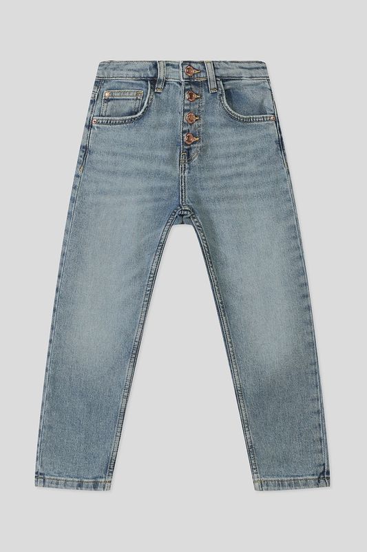 Джинсы на пуговицах с эффектом потертости Guess
