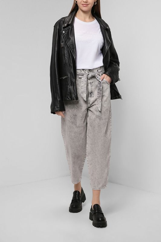 Джинсы на высокой талии с поясом Allsaints