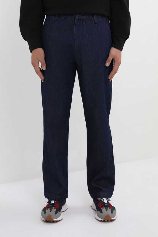 Джинсы однотонные прямого кроя LEVI'S