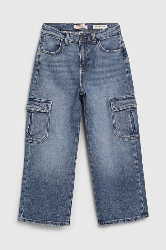 Джинсы прямого кроя с карманами Guess
