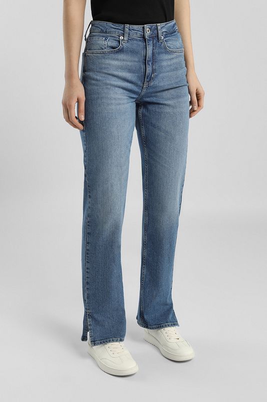 Джинсы прямого кроя с разрезами Karl Lagerfeld Jeans