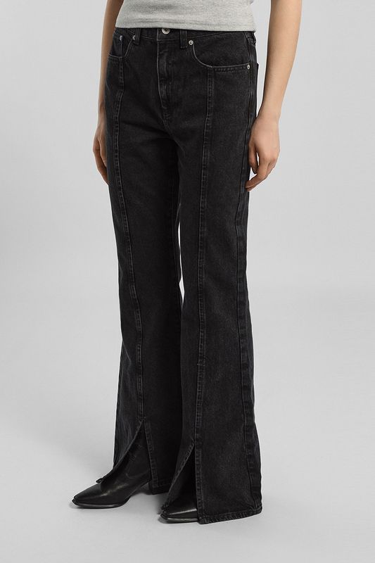 Джинсы расклешенного кроя с разрезами Karl Lagerfeld Jeans