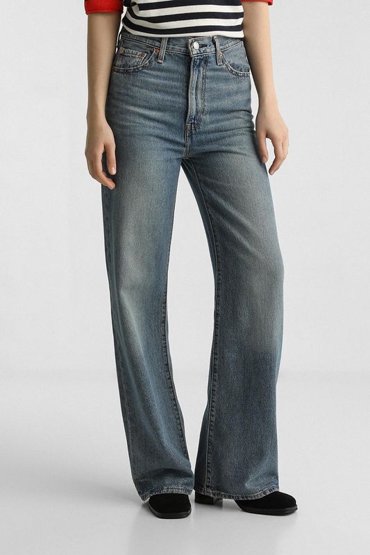 Джинсы Ribcage Wide Leg H223 Med Indigo - Worn In LEVI'S