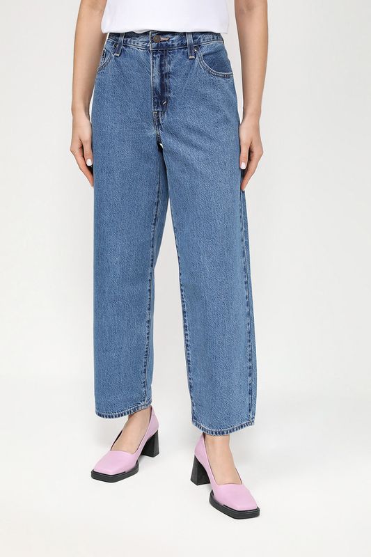 Джинсы с эффектом потертости Baggy Dad LEVI'S