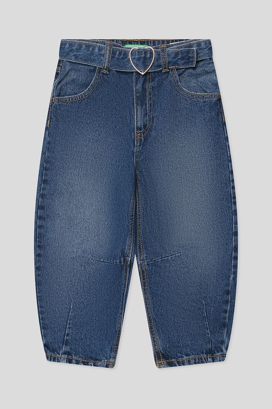 Джинсы с эффектом потертости Benetton