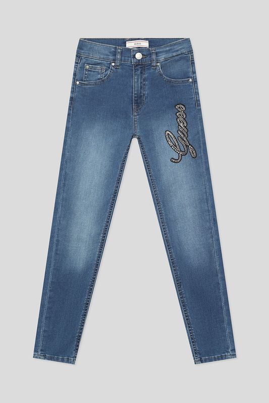 Джинсы с эффектом потертости Guess