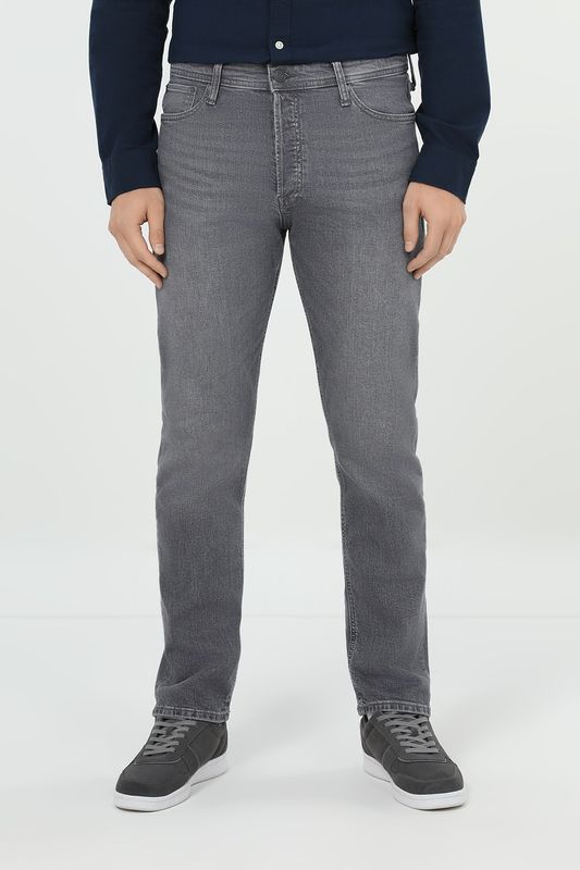 Джинсы с эффектом потертости Jack & Jones