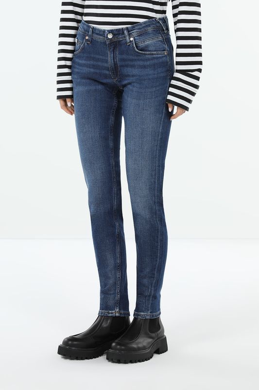 Джинсы с эффектом потертости облегающего кроя Marc O'Polo Denim