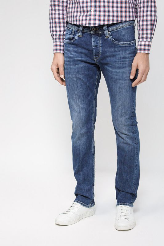 Джинсы с эффектом потертости PEPE JEANS