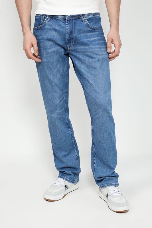 Джинсы с эффектом потертости PEPE JEANS