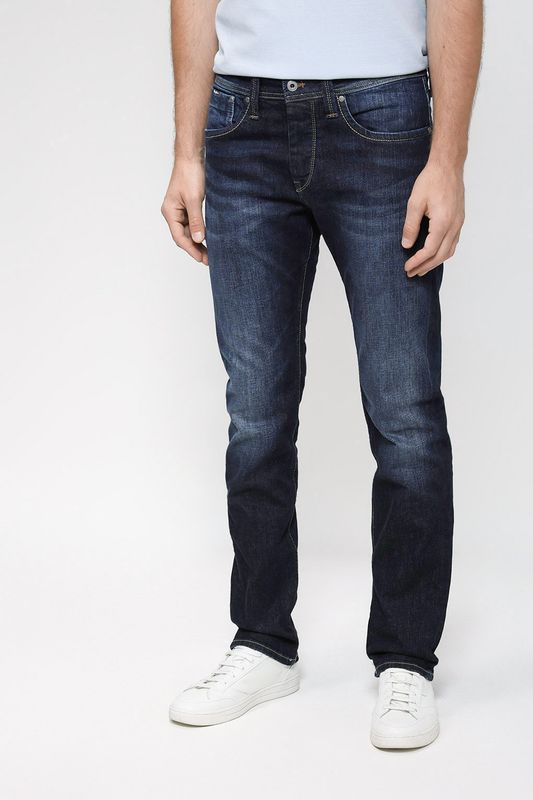 Джинсы с эффектом потертости PEPE JEANS