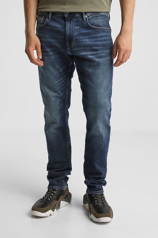 Джинсы с эффектом потертости PEPE JEANS
