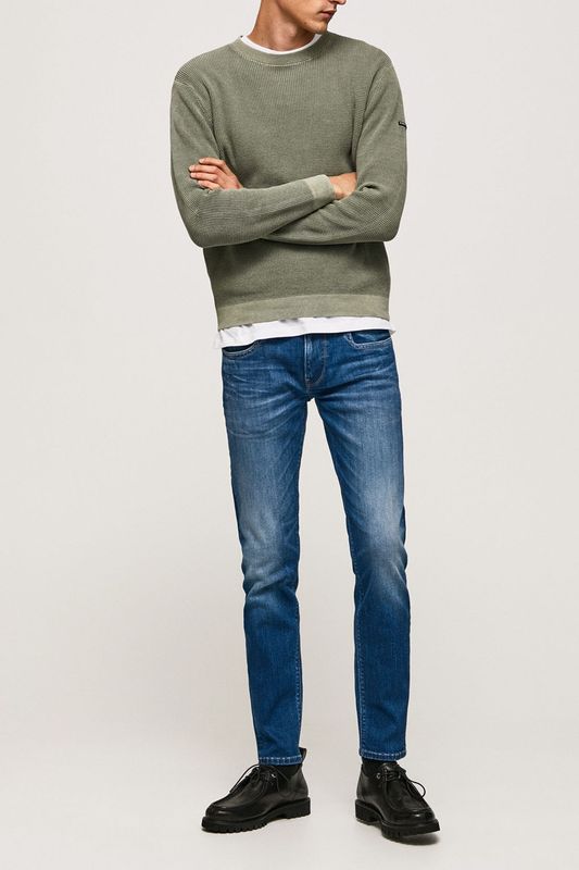 Джинсы с эффектом потертости PEPE JEANS