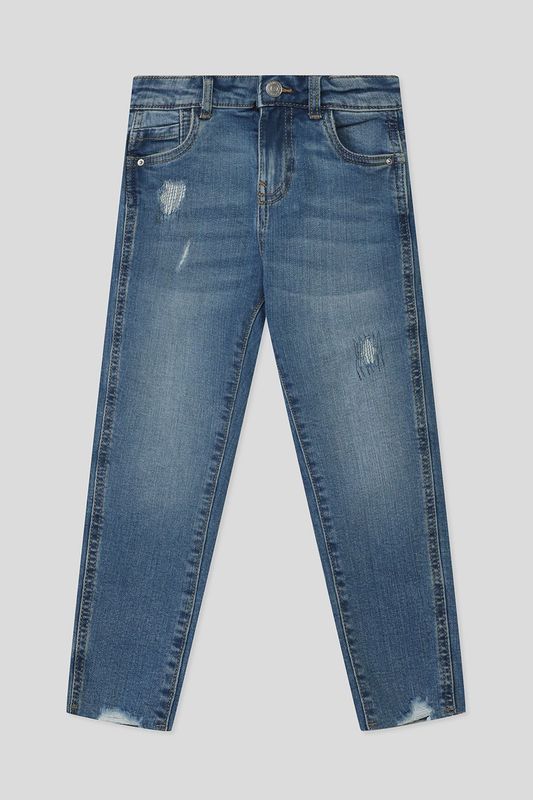 Джинсы с эффектом потертости Republic of Denim