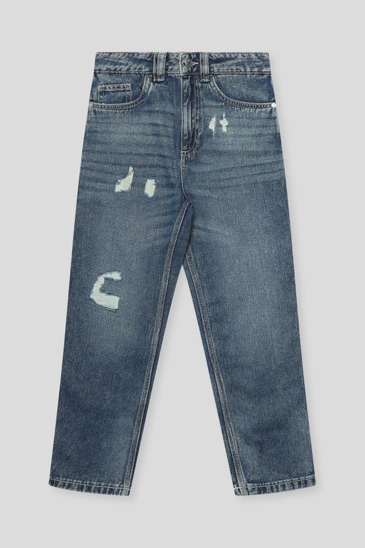 Джинсы с эффектом потертости Republic of Denim