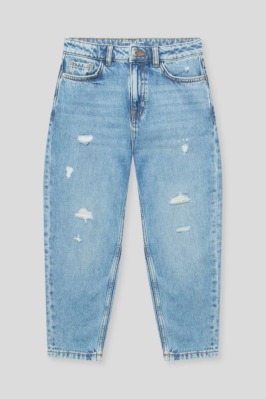 Джинсы с эффектом потертости Republic of Denim
