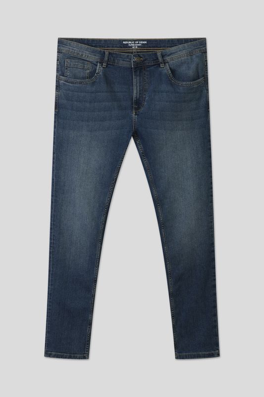 Джинсы с эффектом потертости Republic of Denim