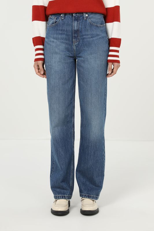 Джинсы с эффектом потертости Tommy Hilfiger