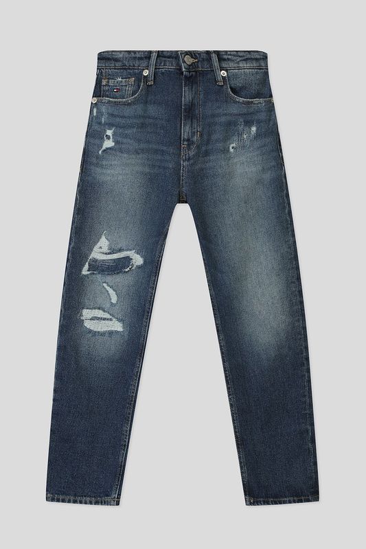 Джинсы с эффектом потертости Tommy Hilfiger