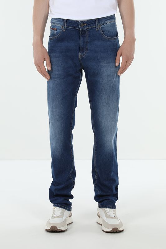 Джинсы с эффектом потертости Tommy Jeans