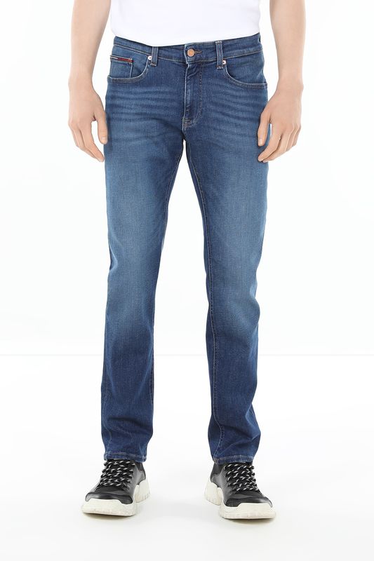 Джинсы с эффектом потертости Tommy Jeans
