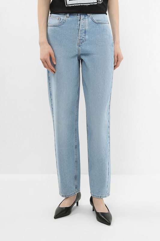 Джинсы с эффектом потертости зауженные PEPE JEANS