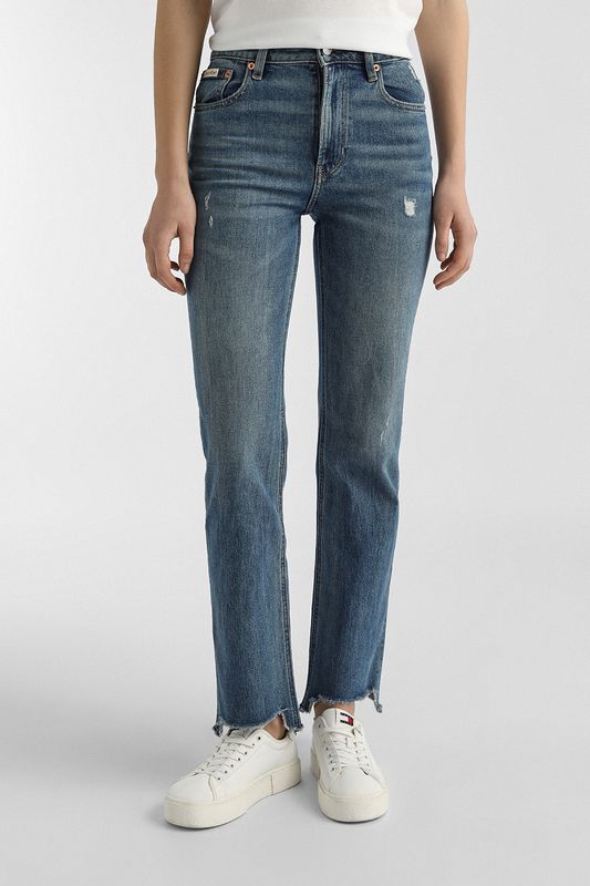 Джинсы с необработанным краем Calvin Klein Jeans