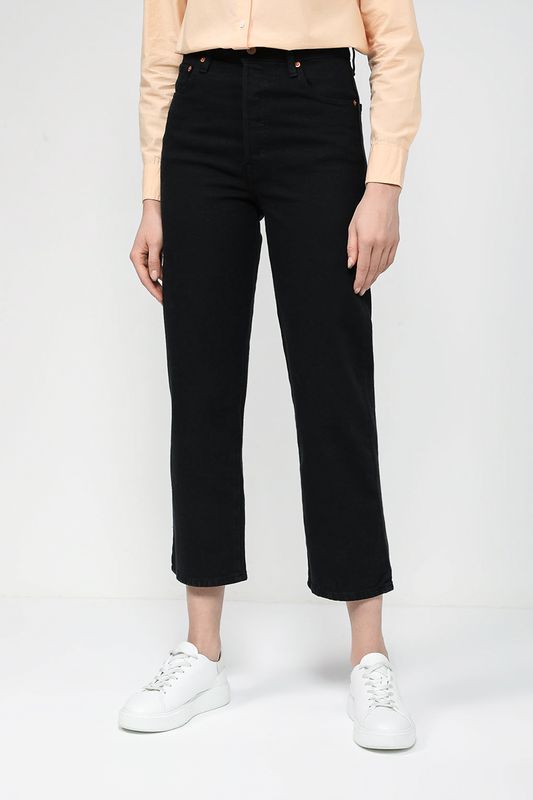 Джинсы с высокой посадкой Ribcage LEVI'S