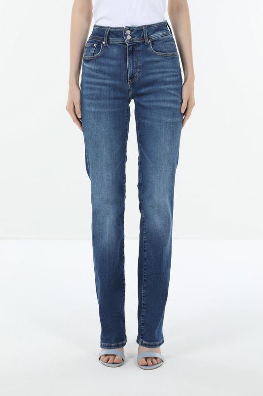 Джинсы с завышенной талией Guess