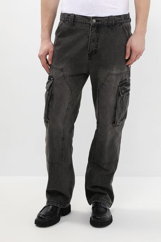 Джинсы свободного кроя с карманами Guess Jeans